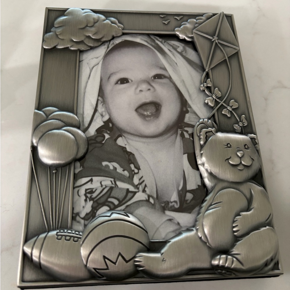 Silver Baby Picture Frame